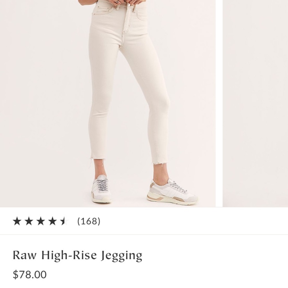 Free People Raw High Rise Jegging NWT